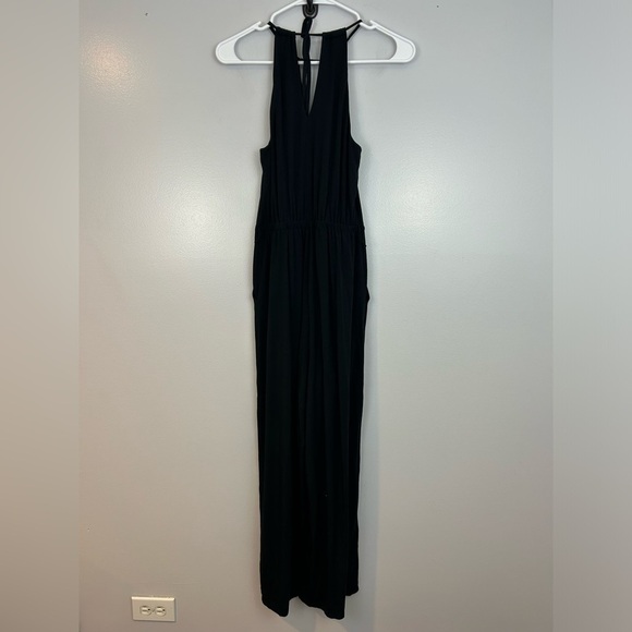 Maeve Anthropolgie Corinna Black Halter Jumpsuit Size XS - Picture 3 of 10